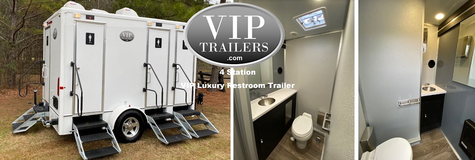 VIP Trailers 4 Station Restroom Trailer